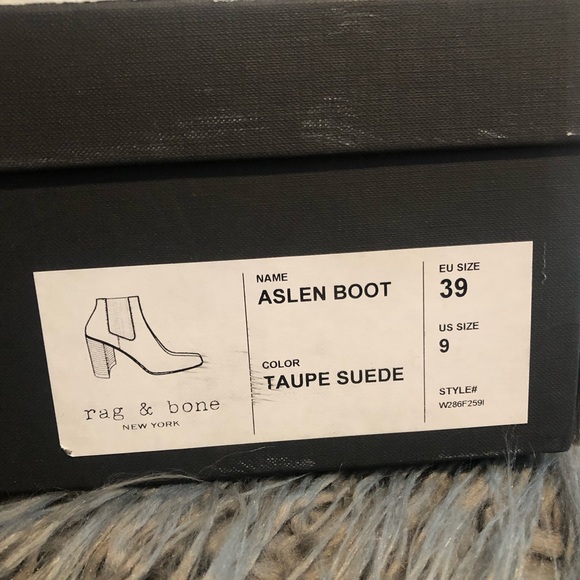 Rag & Bone Aslen Taupe Suede Boots. Retail $495. New In Box! Sz 9 - Picture 16 of 16